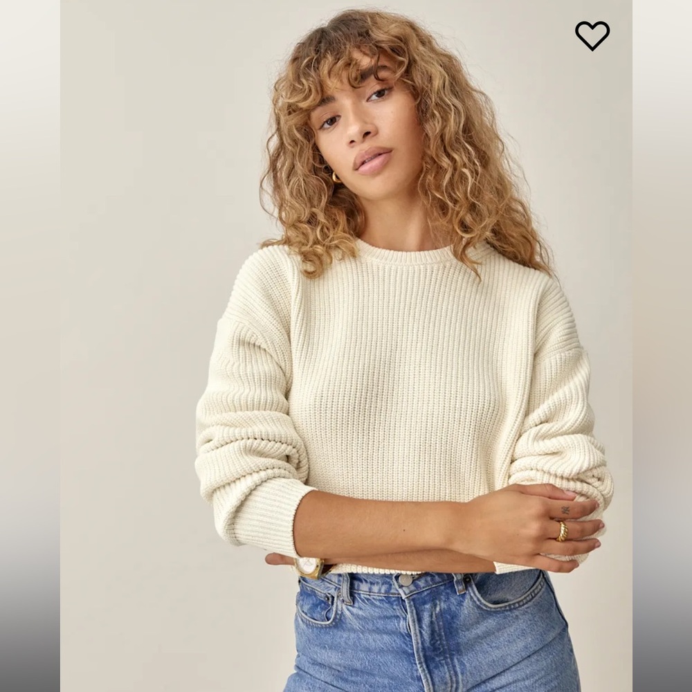 Reformation Winnie Cotton Sweater